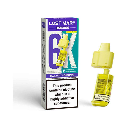 Lost Mary BM6000 Refill – Blue Razz Lemonade