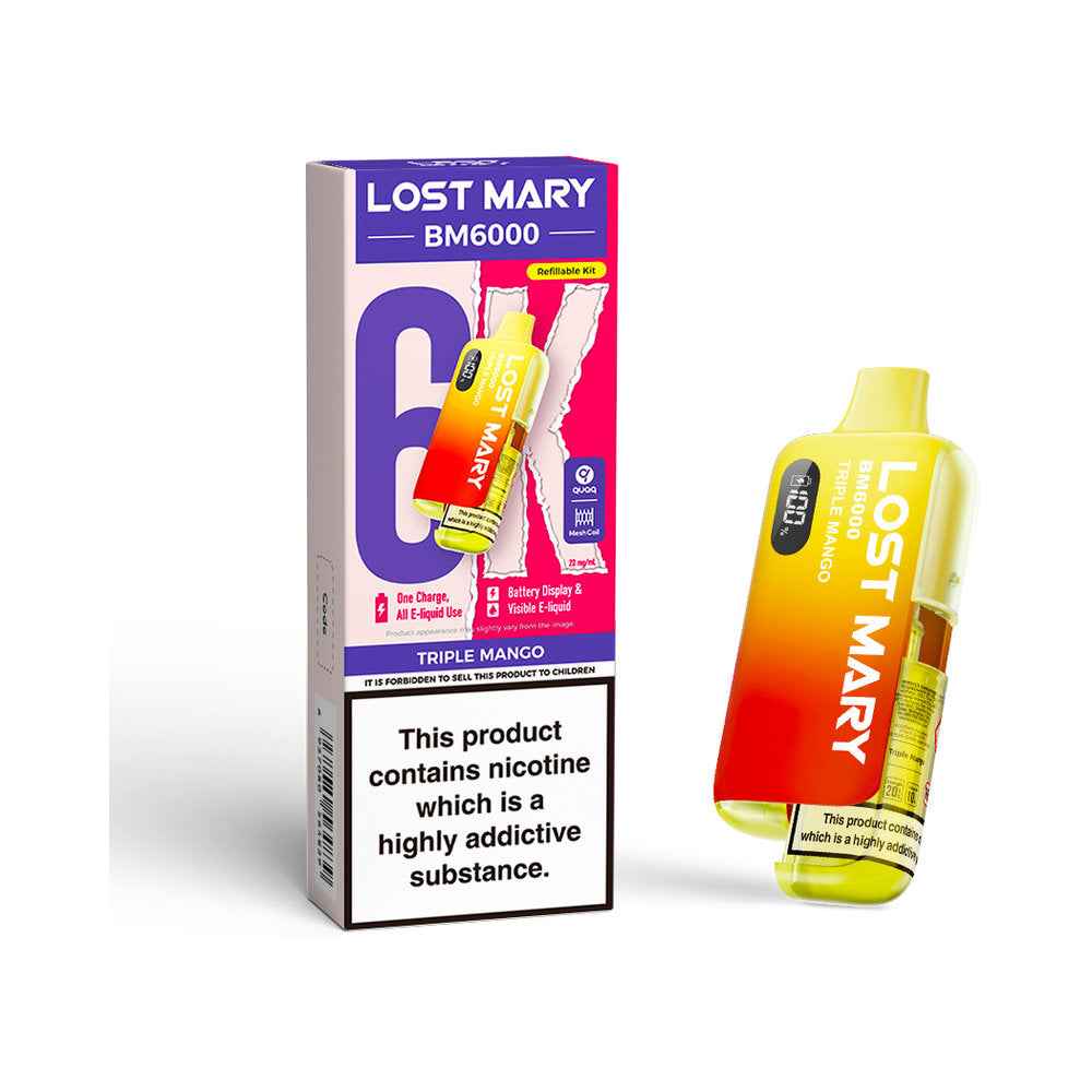Lost Mary BM6000 Device - Sky Blue Vape Lounge