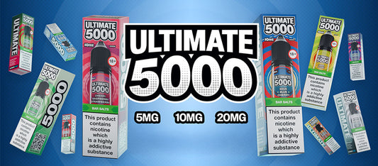 Ultimate 5000 Bar Salts: Bold Flavour in a 10ml Nic Salt - Sky Blue Vape Lounge
