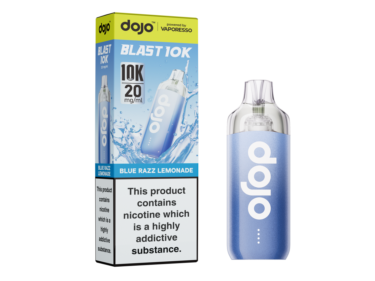 Experience Ultimate Flavor with the Dojo Blast 10K Vape Device - Sky Blue Vape Lounge