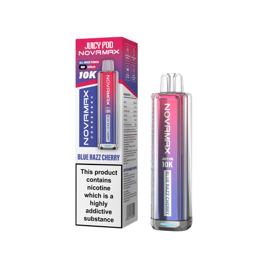 Juicy Pod NovaMax 10K Device – Blue Razz Cherry