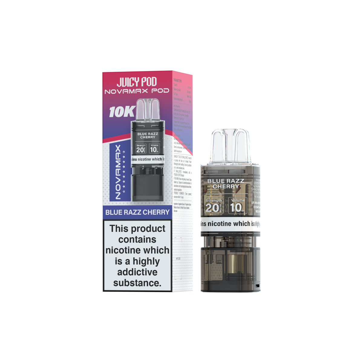 Juicy Pod Novamax 10k Refill - Sky Blue Vape Lounge