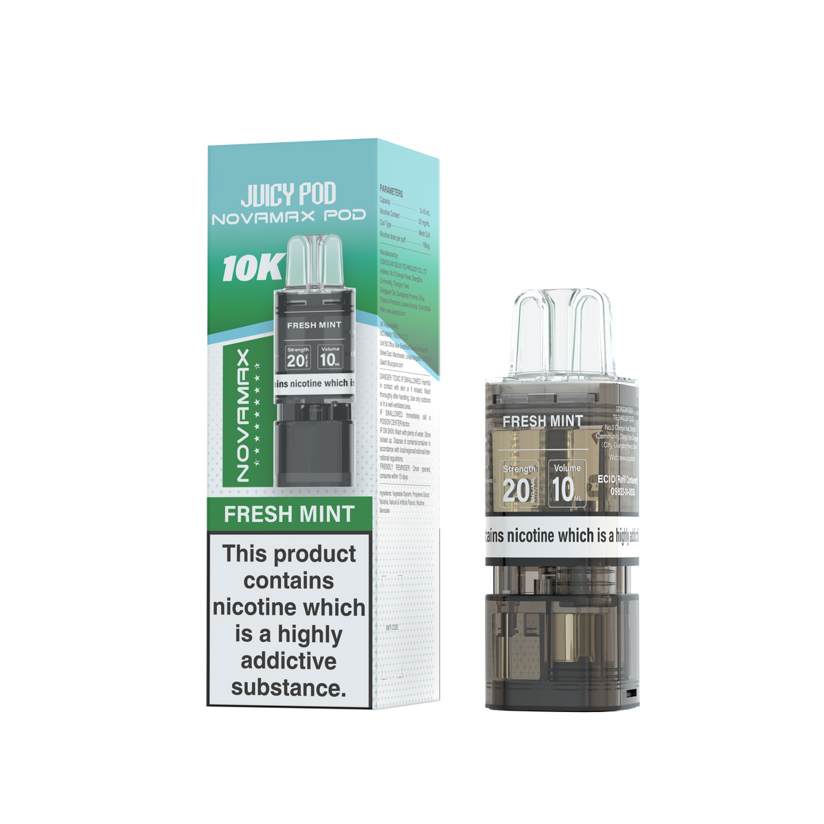 Juicy Pod Novamax 10k Refill - Sky Blue Vape Lounge