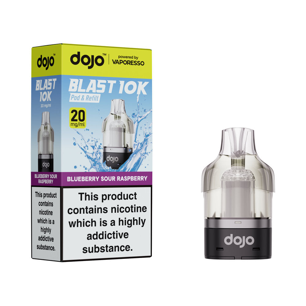 Elevate Your Vaping Experience with Dojo Blast 10K Refill - Sky Blue Vape Lounge