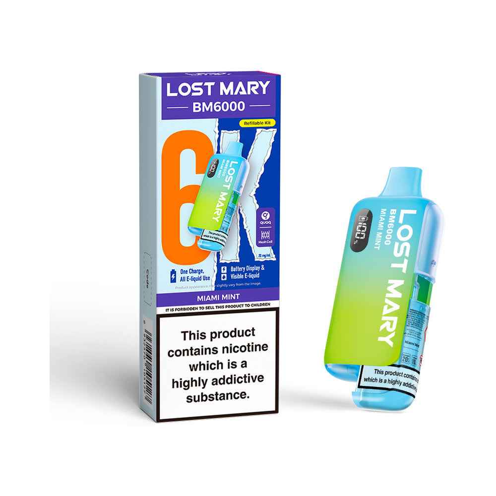 Lost Mary BM6000 Device - Sky Blue Vape Lounge