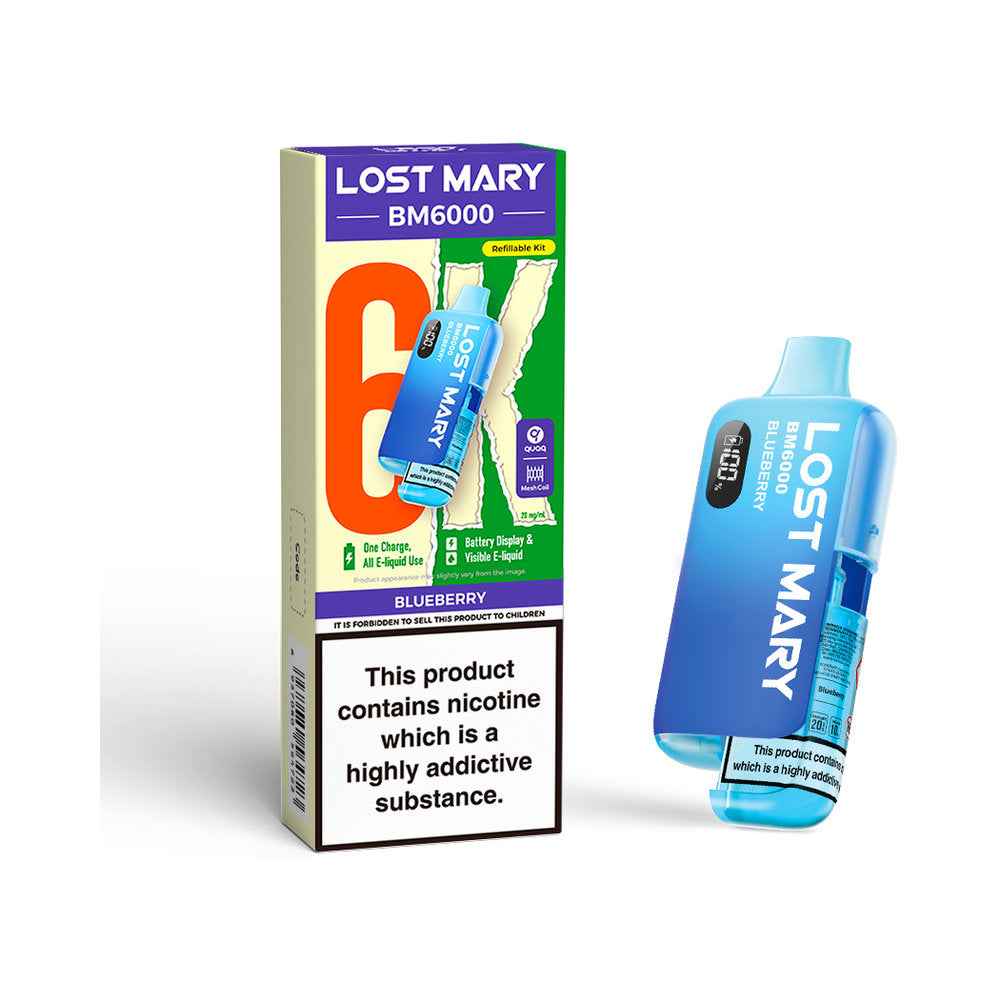 Lost Mary BM6000 Device - Sky Blue Vape Lounge