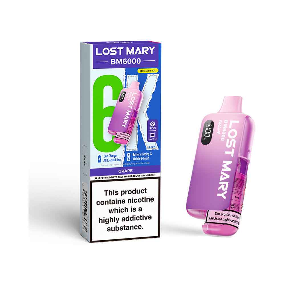 Lost Mary BM6000 Device - Sky Blue Vape Lounge