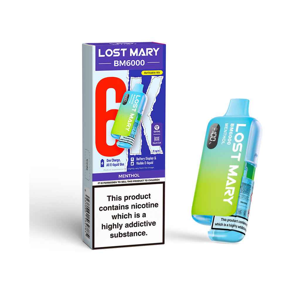 Lost Mary BM6000 Device - Sky Blue Vape Lounge
