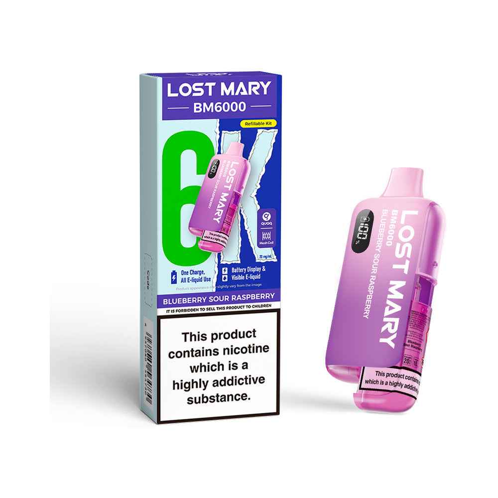 Lost Mary BM6000 Device - Sky Blue Vape Lounge