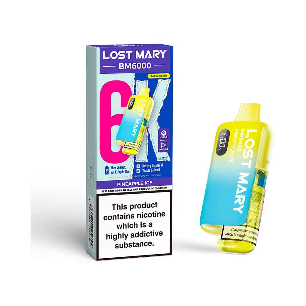 Lost Mary BM6000 Device - Sky Blue Vape Lounge
