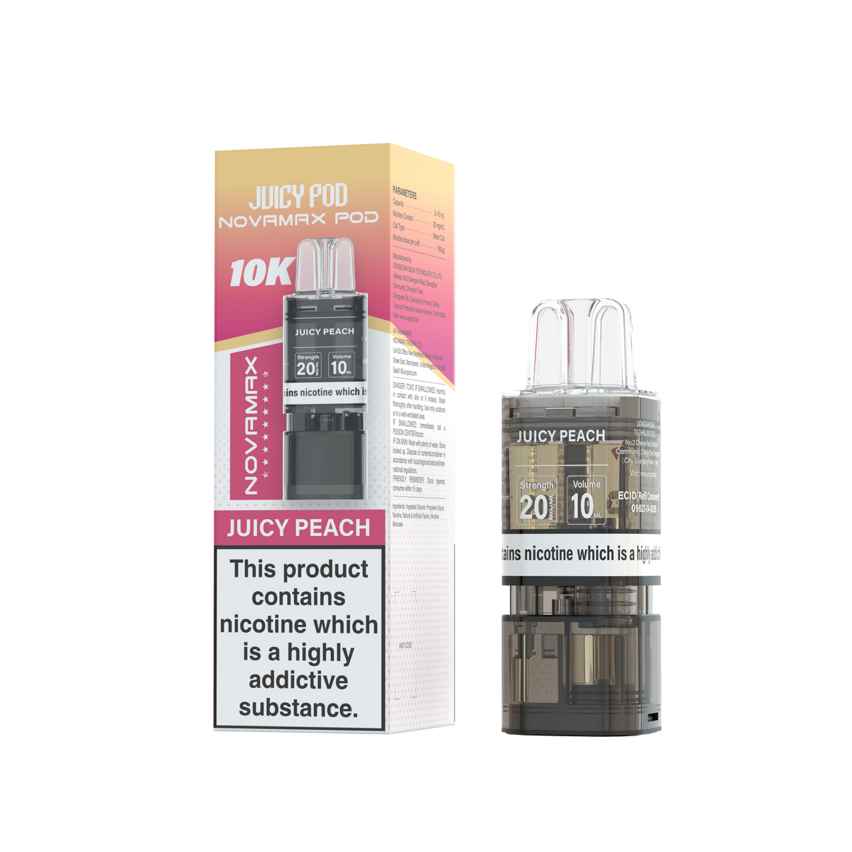 Juicy Pod Novamax 10k Refill - Sky Blue Vape Lounge