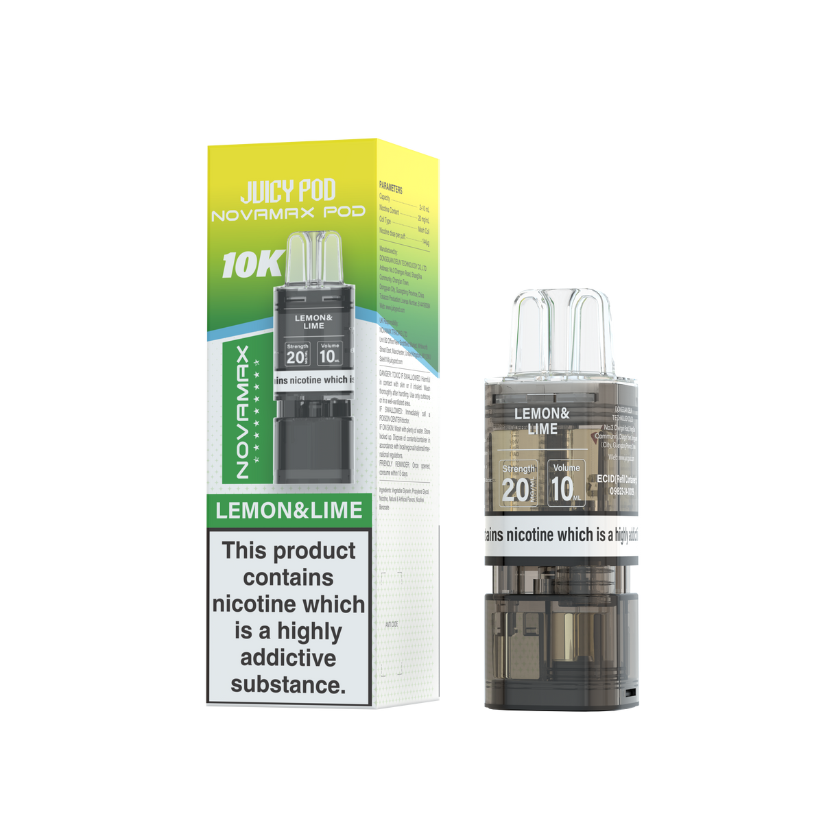 Juicy Pod Novamax 10k Refill - Sky Blue Vape Lounge