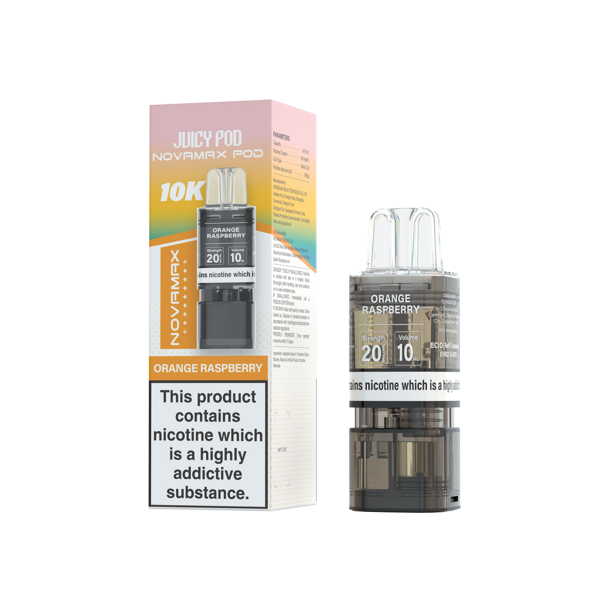 Juicy Pod Novamax 10k Refill - Sky Blue Vape Lounge