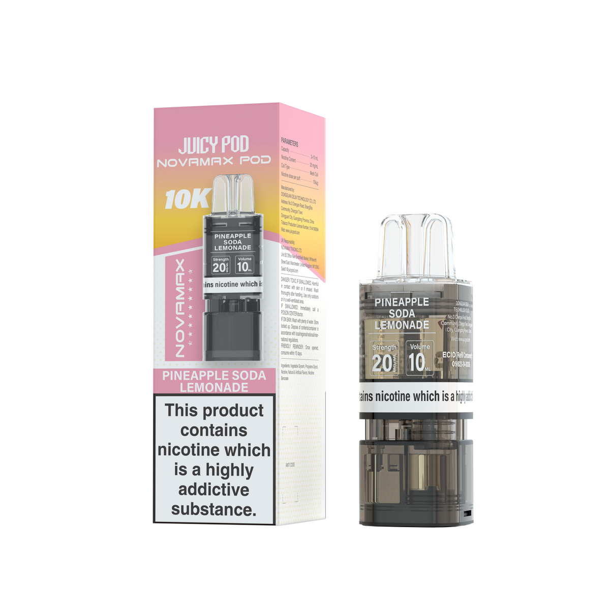 Juicy Pod Novamax 10k Refill - Sky Blue Vape Lounge