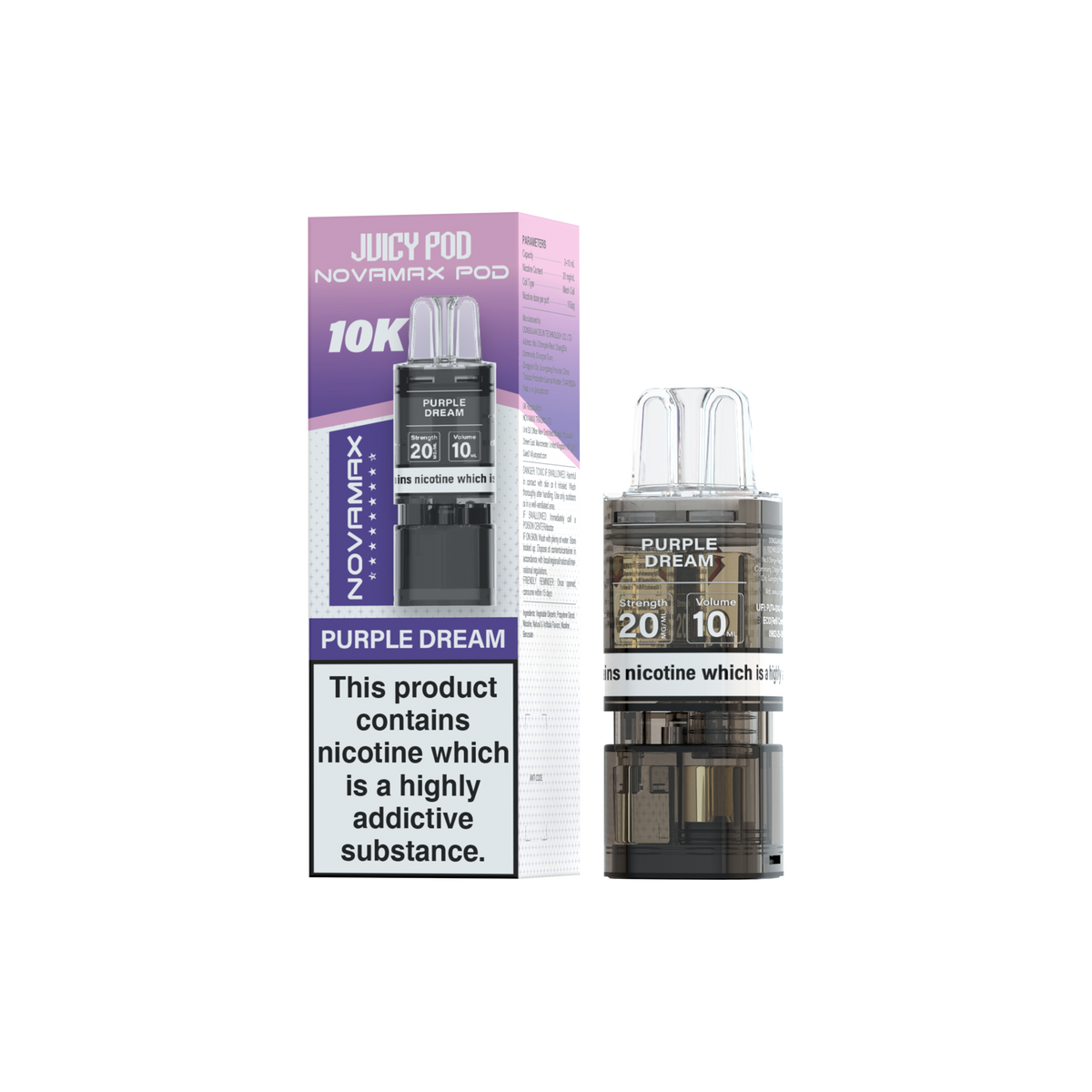 Juicy Pod Novamax 10k Refill - Sky Blue Vape Lounge