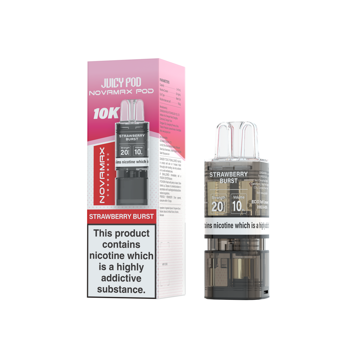 Juicy Pod Novamax 10k Refill - Sky Blue Vape Lounge