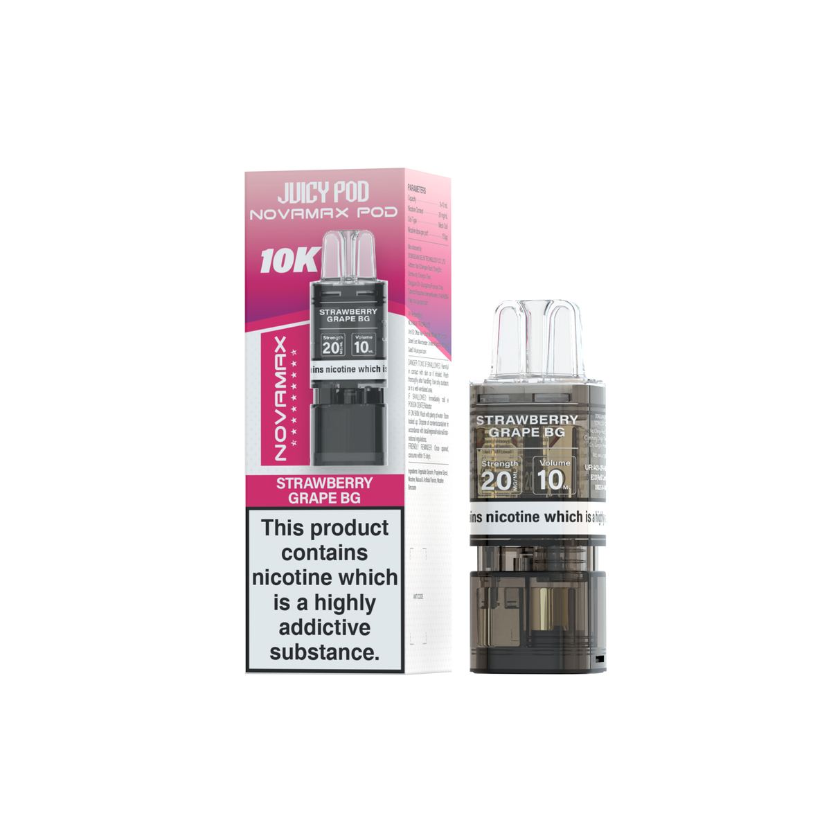 Juicy Pod Novamax 10k Refill - Sky Blue Vape Lounge