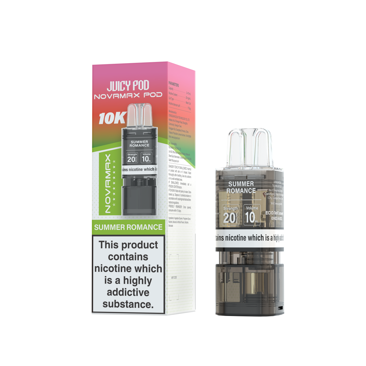 Juicy Pod Novamax 10k Refill - Sky Blue Vape Lounge