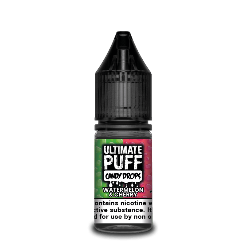 Ultimate Puff Candy Drops Watermelon and Cherry 10ml 50/50 Sky Blue